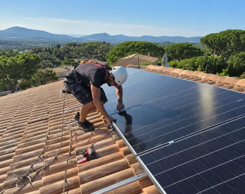 Installateur panneaux solaires Montignargues — pose photovoltaïque sur toiture